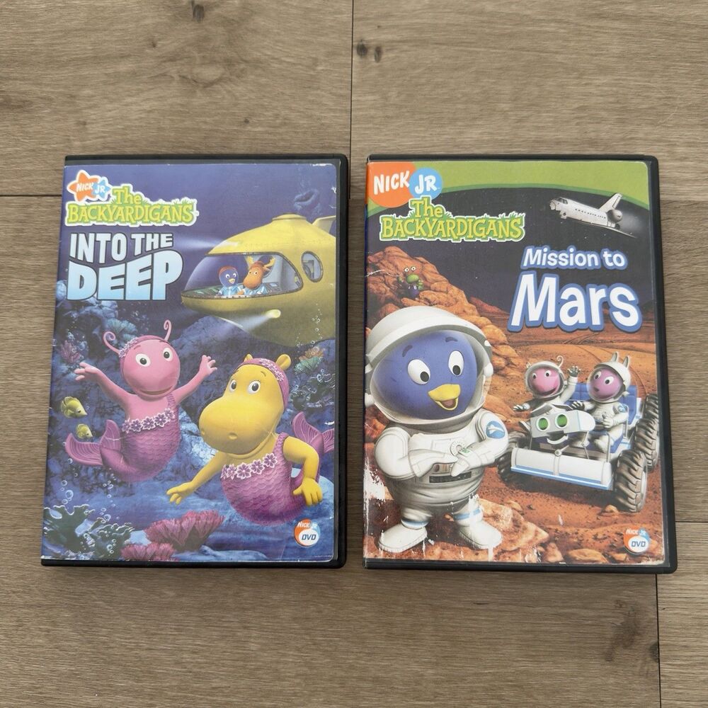 The Backyardigans Set Of 2 DVD Discs ‘Into The Deep’ & ‘Mission To Mars’ Nick Jr